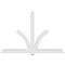 Ekena Millwork Redmond Architectural Grade PVC Gable Bracket, 108"W x 72"H x 4"D x 6"F, 16/12 Pitch GBP108X72X0406RED00 - alternate 5